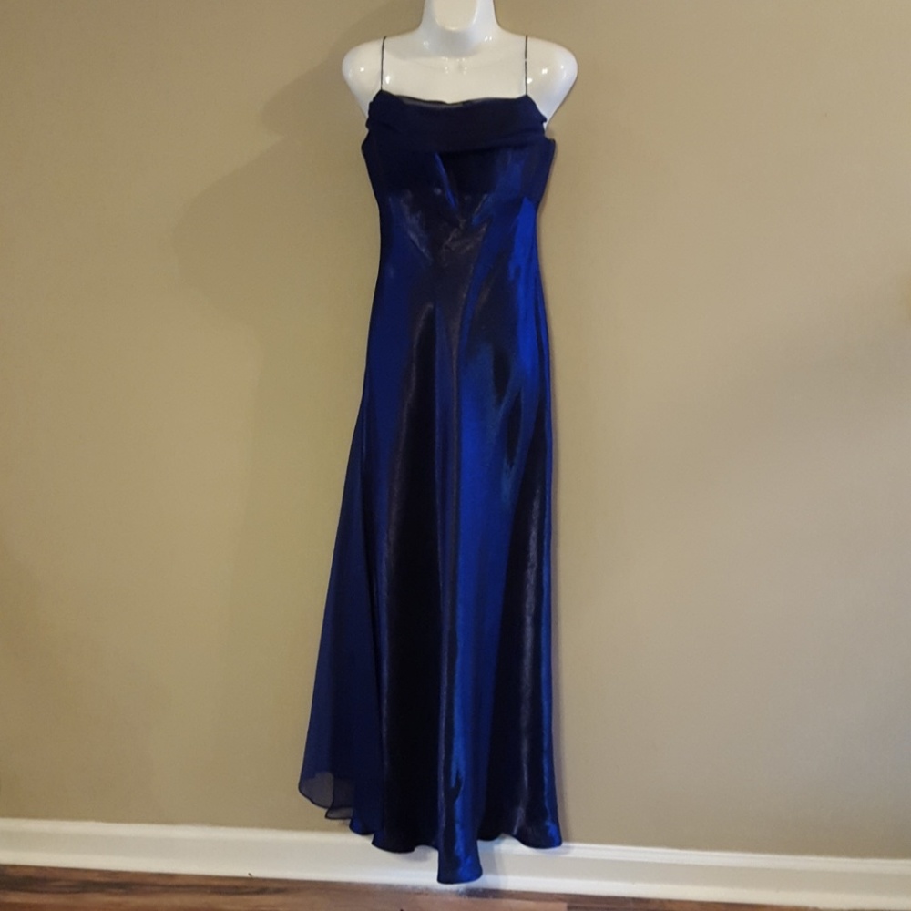 Cobalt/black-blue ball gown